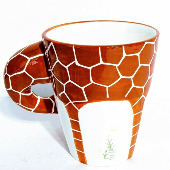 Giraffe Hand-painted Ceramic Coffee Cup 3D Animal Novelty Coffee Mug - Picture 2 of 3